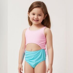 George Pink and Blue Swimsuit